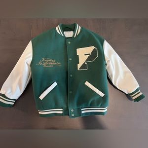 Zara Embroidered Bomber Jacket